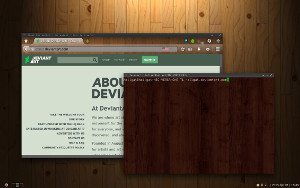 Touch of Wood Linux desktop