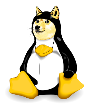 Tux Doge Mascot